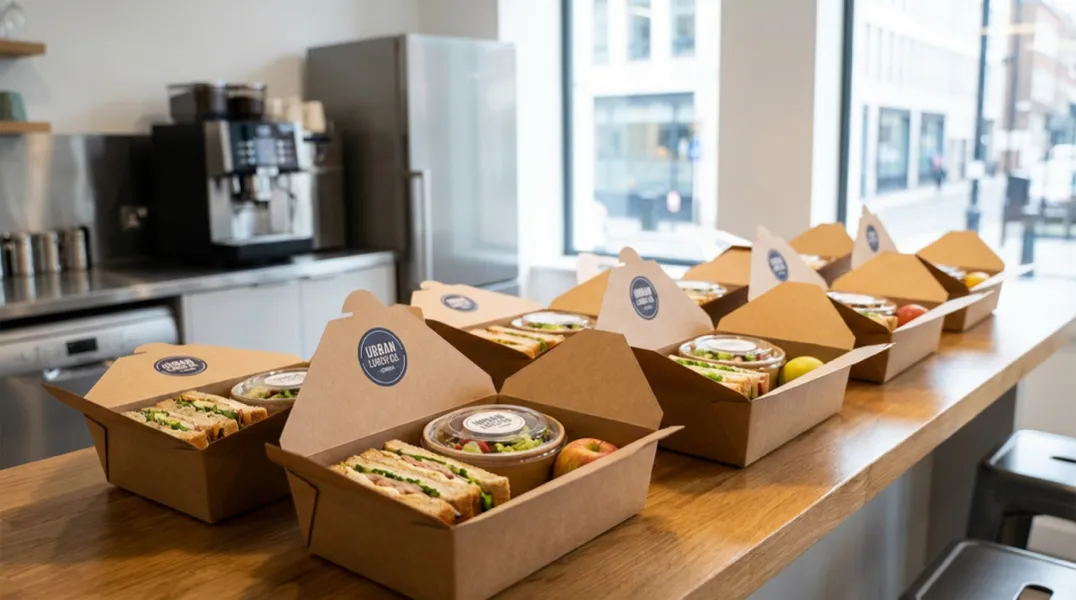 Corporate lunch catering programme guide for UK offices