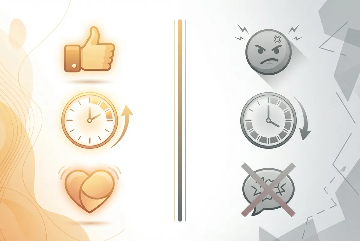 Example of professional restaurant response to both positive and negative Google reviews