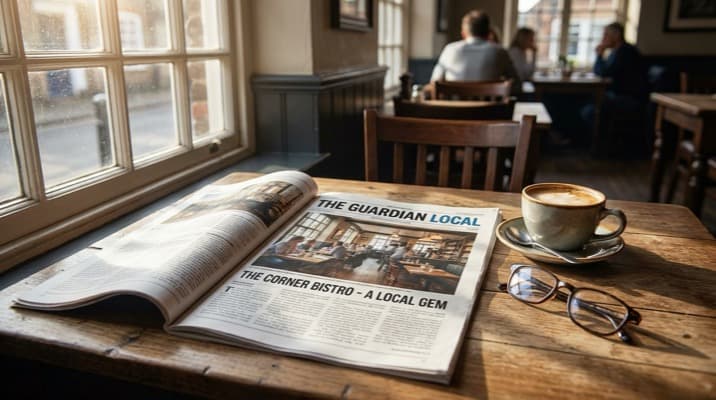 UK restaurateur preparing a media kit to get press coverage for their restaurant