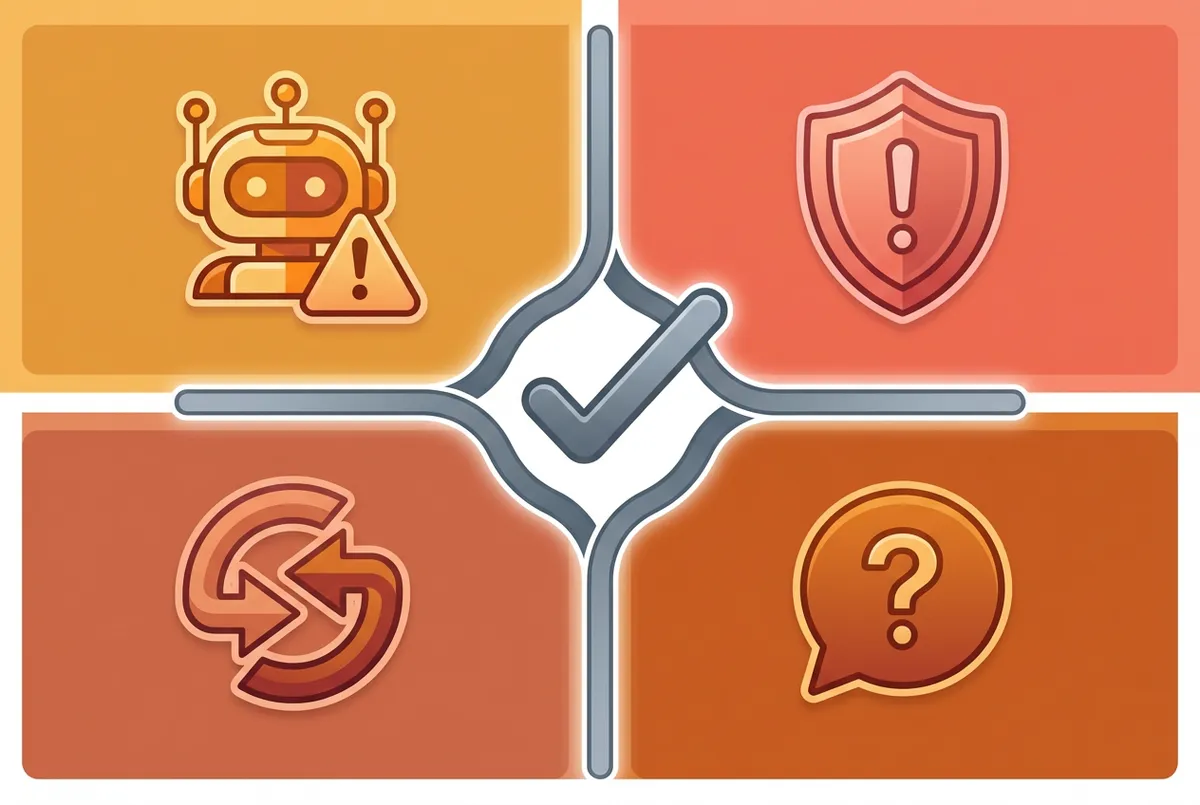 Flowchart showing the four policy violation types that qualify for Google review removal: spam, harassment, conflict of interest, and off-topic content