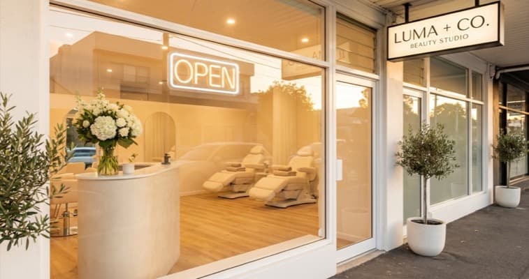 Newly opened beauty salon with bright interior ready for first clients