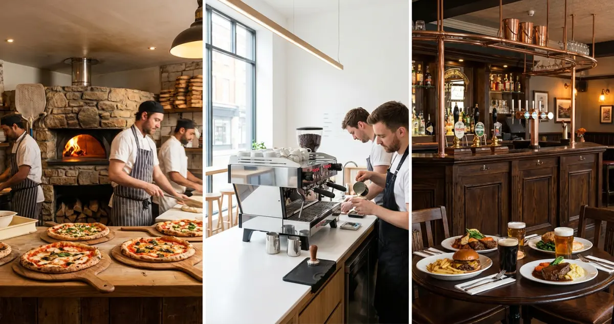 Most profitable restaurant types in the UK including pizzeria, coffee shop and gastropub