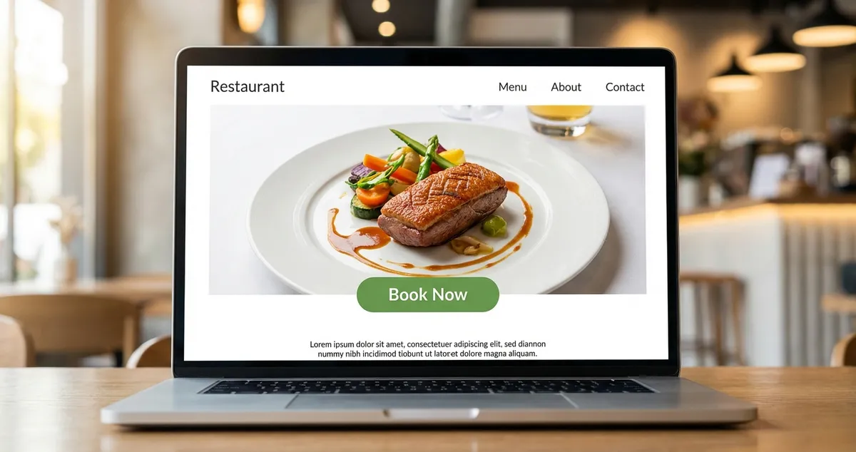 Restaurant landing pages that convert visitors into bookings