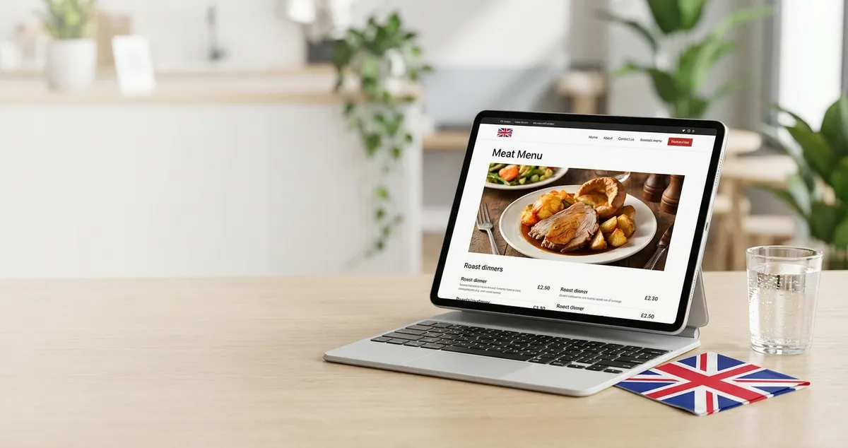 Restaurant menu page design guide for UK businesses