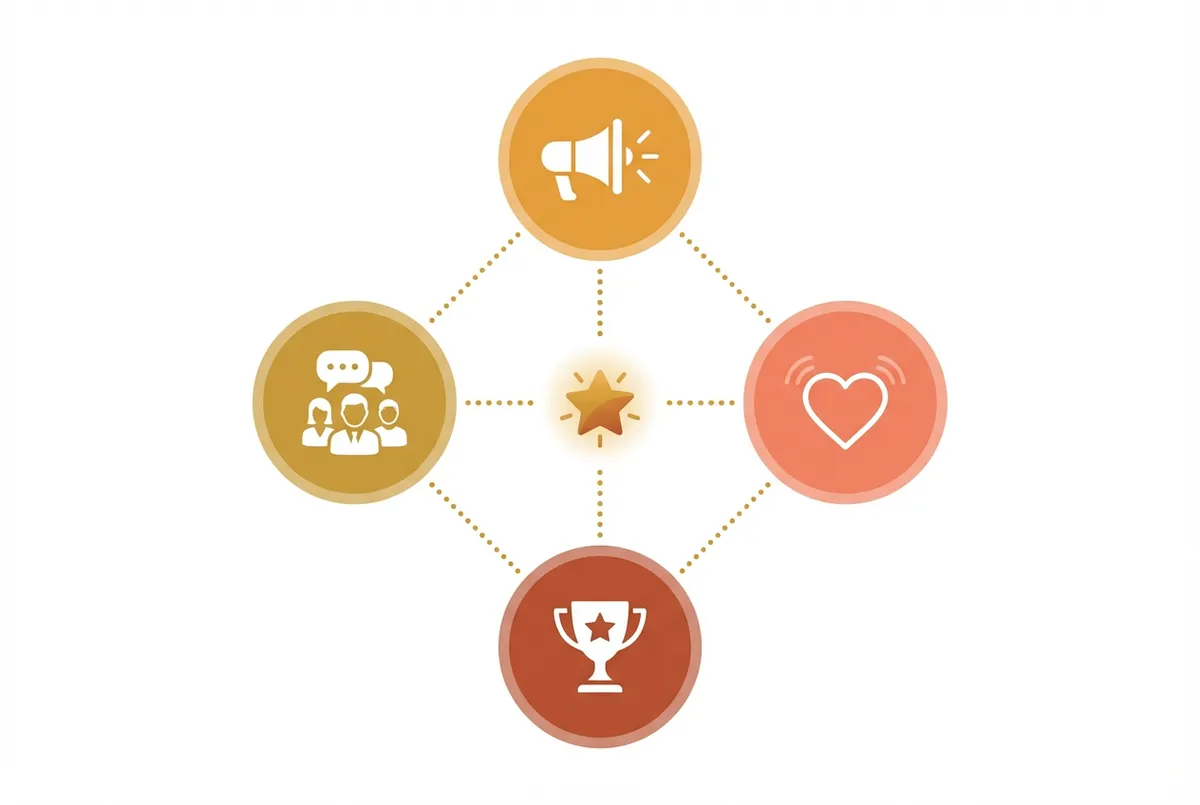 Infographic showing the four main reasons customers leave positive restaurant reviews