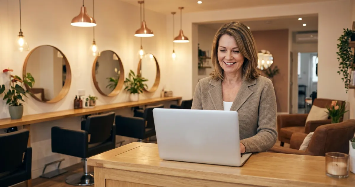 Comparison of salon website builder platforms showing Wix, Squarespace, WordPress and GoDaddy for beauty salons