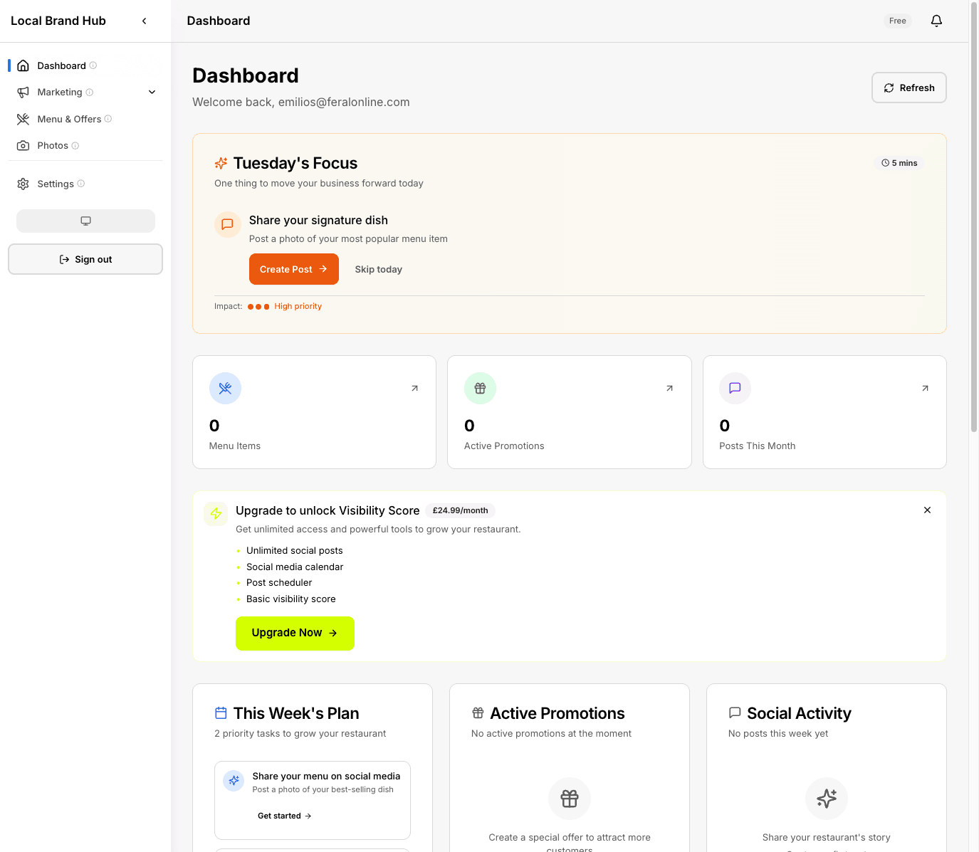 SEO improvement checklist for restaurants