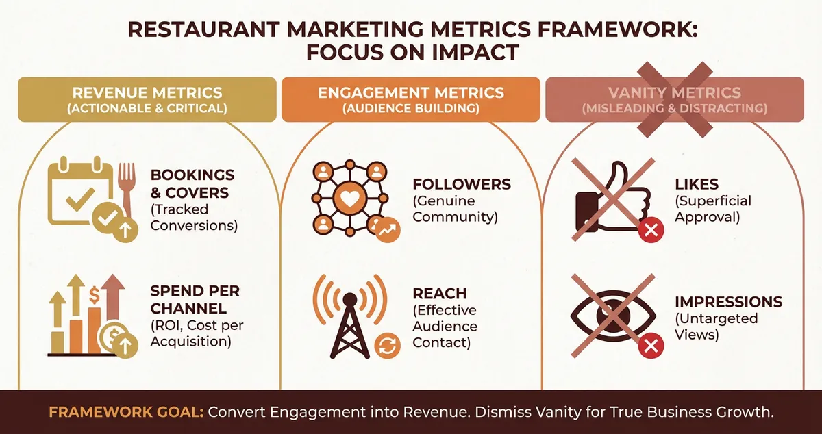 Restaurant marketing ROI metrics framework